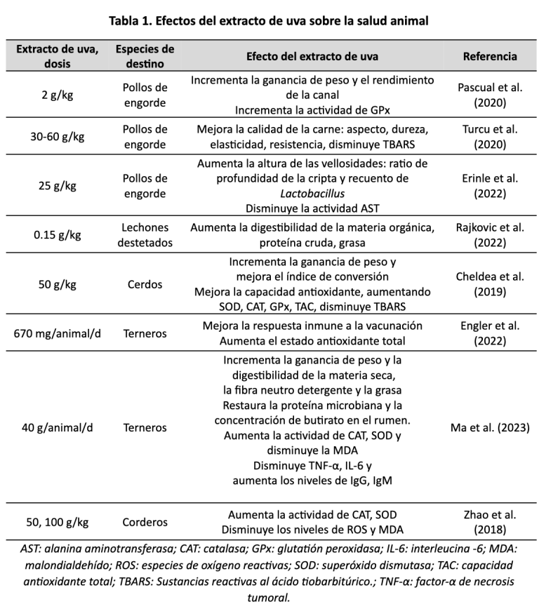 Extracto uva oliva